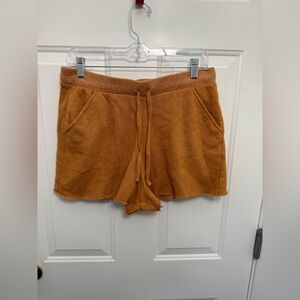 Women’s Free People Intimately orange lounge shorts with pockets size S comfy